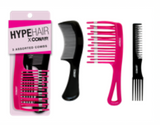 Detangler - pink w/ black dip