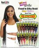 RastAfri Pre-Stretched Freed'm Silky Braid Afrelle 100% Kanekalon